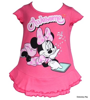 MINNIE MOUSE MYSZKA bluzka tunika DISNEY ORYG 98