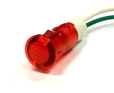 Lampka / kontrolka, czerwona x11, LED 6V