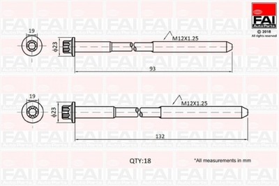 TORNILLOS CULATA DE CILINDROS KPL. B220/FAI  