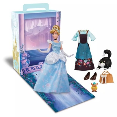 DISNEY Lalka Kopciuszek + ubranka Cinderella Myszki