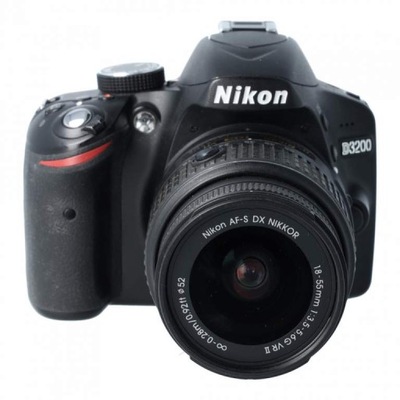 Nikon D3200 czarny + ob. 18-55 VR II