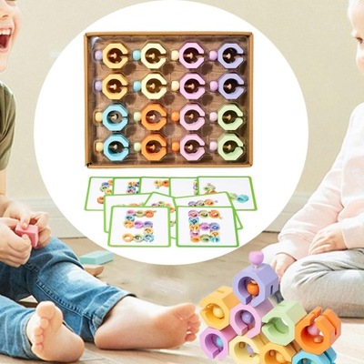 Kolorowa zabawka edukacyjna sensoryczna kształt kolorowy