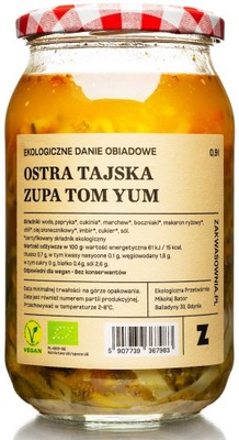 ZUPA TAJSKA OSTRA TOM - YUM BIO 900 ml - ZAKWASOWNIA