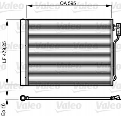 VALEO 814192 КОНДЕНСАТОР, КОНДИЦИОНЕР