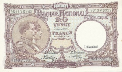 [MB10540] Belgia 20 franków 1944