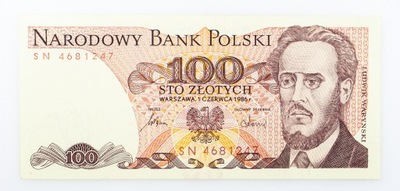 100 ZŁOTYCH 1986 ROK s. SN st. 1