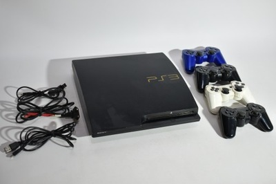 KONSOLA PS3 SLIM + 4 PADY USZKODZONE