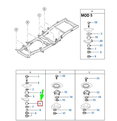 Ford ranger mk2 кузов mounting втулка 4004293 xm34-j06206-ba original фото №1