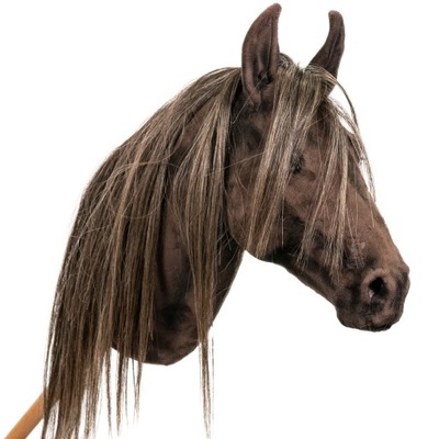 REALISTYCZNY HOBBY HORSE – CIEMNY KASZTAN BALEJAŻ KOŃ NA KIJU r. A3