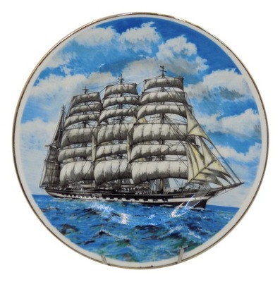 talerz ŻAGLOWIEC statek porcelana Anglia