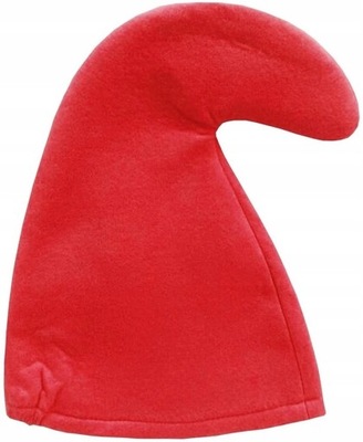CZERWONA CZAPKA SMERFA PAPA SMERF 35 CM GNOM KRASNAL PRZEBRANIE KARNAWAŁ