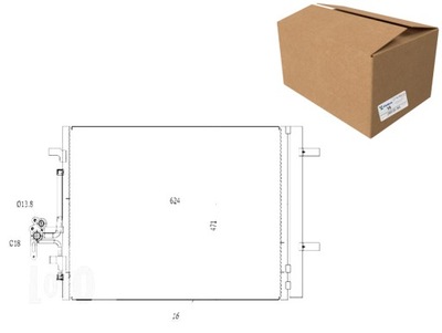 CONDENSADOR DE ACONDICIONADOR S60 V60 10- D2 S80 06- 1.6 D 2.0 D D5 V40  