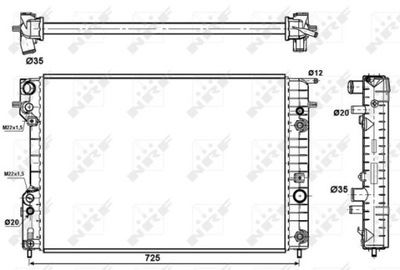 AUŠINTUVAS VANDENS NRF 529689 