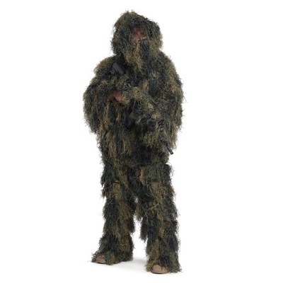 Strój maskujący moro Mil-Tec Ghillie Suit Anti Fire kamuflaż woodland M/L