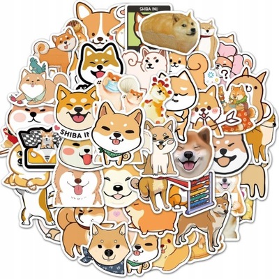 100 ШТУКИ ANIMACJA KRESKÓWKA UROCZY SHIBA INU KUB LOK203