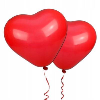 Balony serca czerwone serduszka Walentynki 20szt