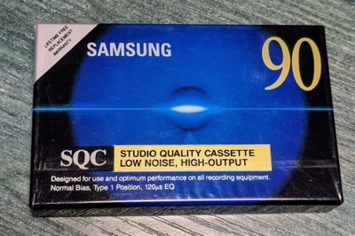 Kaseta magnetofonowa Samsung SQC 90 (135m) 90min nowa w folii