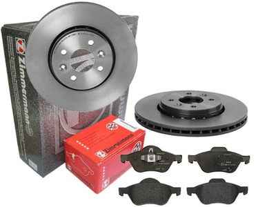 Тормозные диски тормозные колодки zimmermann перед renault twingo 280m фото №1