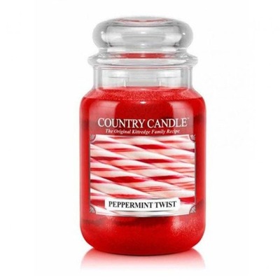 Country Candle Duża Świeca Peppermint Twist