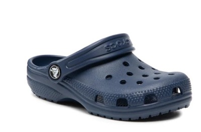 CROCS KLAPKI DZIECIĘCE GRANATOWE LOGO 23-24 1S8A