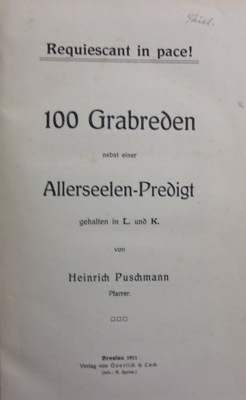 100 Grabreden 1911 r.