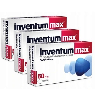 Inventum Max50mg Sildenafil Erekcja Potencja 12tab