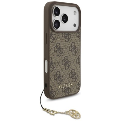 Etui do iPhone 17 Pro, Guess 4G Charms Collection do MagSafe, case plecki