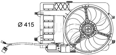 VENTILADOR CHLOD.MINI MINI 01- MAHLE CFF 29 000S WENTYLATOR, CHLODZENIE  