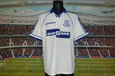 Everton Liverpool F.C. Premier League Umbro VapaTech 1998/99 away size: L