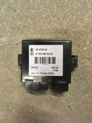 Mercedes ml w163 модуль блок керування сигналізація фото №1