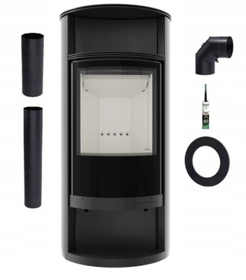 PIEC WOLNOSTOJĄCY STALOWY KOZA RUNA ZESTAW