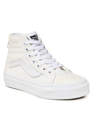 VANS Sneakersy Sk8-Hi Zip VN0005VSWHT1 Glitter White