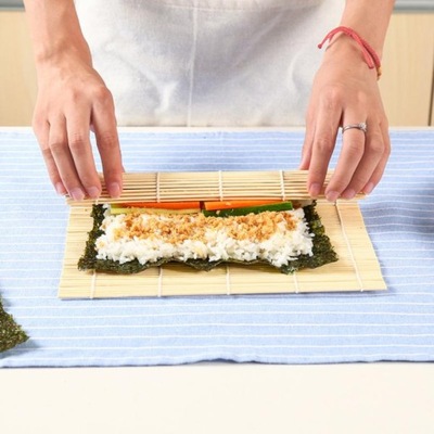 1 sztuk Sushi maty zestaw bambusa Rolling Onigiri