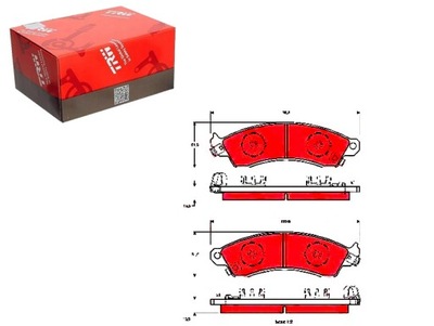 Trw гальмівні колодки гальмівні chevrolet camaro corvette for фото №1