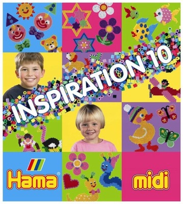 Książeczka - inspiracje 10 koraliki HAMA midi