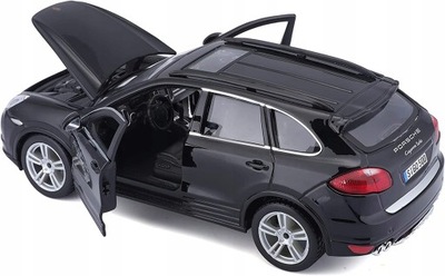 BBURAGO 1:24 Porsche Cayenne Turbo Black SOLIDNE