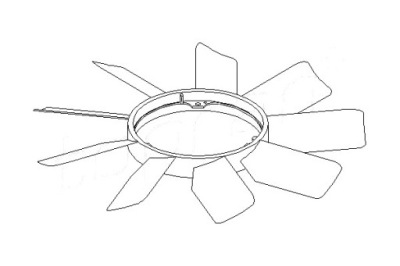 Topran колесо вентилятора mercedes cabriolet 300 ce- фото №1