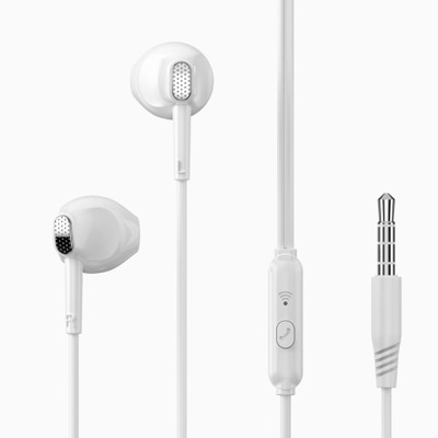 Słuchawki przewodowe Jack 3,5mm douszne XO EP52 białe