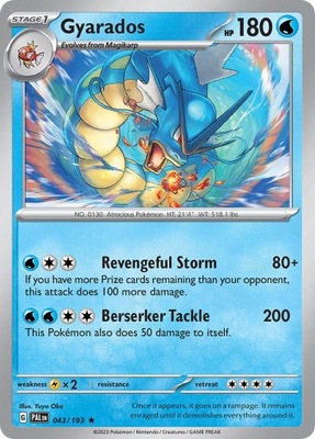 Gyarados |043/193|PAL|Paldea Evolved|Holo Rare