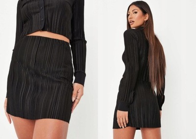 MISSGUIDED PLISOWANA SPÓDNICA MINI L