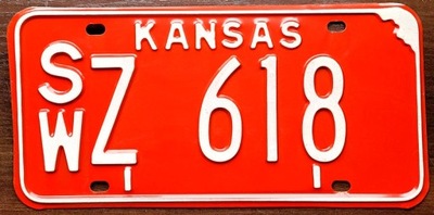Kansas - tablica rejestracyjna z USA