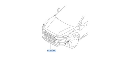 Жгут радара 91840j9080 do hyundai kona фото №1