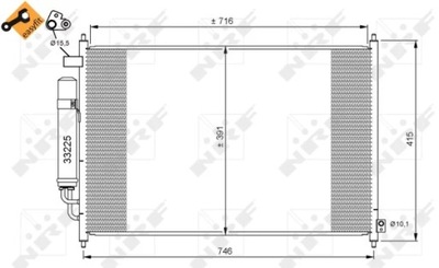 NRF 35867 КОНДЕНСАТОР, КОНДИЦИОНЕР