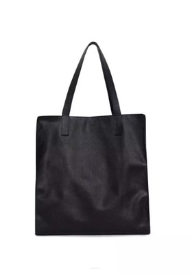 Elegancka torebka shopper bag torba shoperka - Czarny