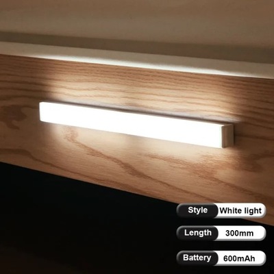 Lampa z czujnikiem ruchu bezprzewodowy LED lampka nocna z USB akumulator la