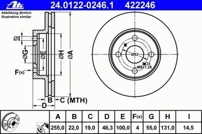 DISCO DE FRENADO PARTE DELANTERA TOYOTA YARIS 06-  