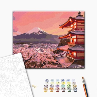 Krajobrazy Obraz Malowanie Po Numerach Tradycyjna Japonia
