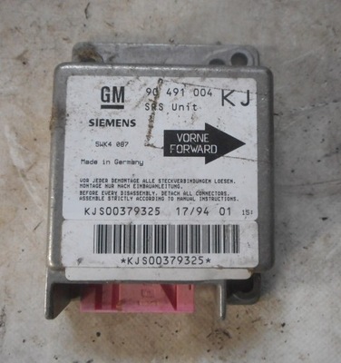 Opel omega b модуль подушек подушка безопасности 90491004kj фото №1