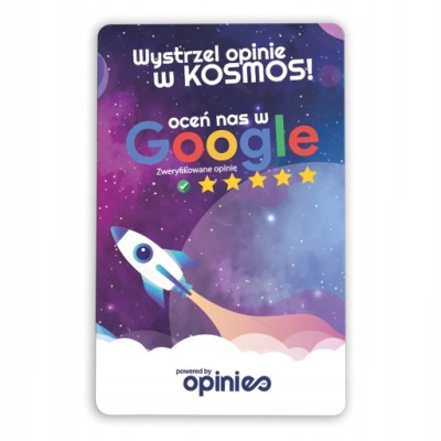 Karta NFC do opinii Google, Kod QR - SEOtracking