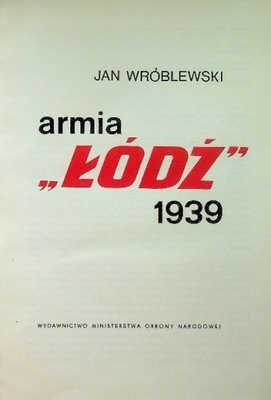 Jan Wróblewski - Armia Łódź 1939